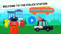 لعبة مدينة الوحوش - مركز الشرطة للأطفال Screen Shot 14