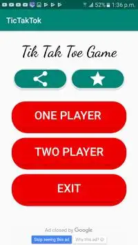 tic tac toe - x o game -   puzzle  لعبة اكس  او Screen Shot 0