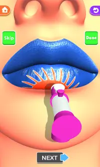 Labbra fatte! Soddisfacente gioco 3D ASMR Lip Art Screen Shot 3