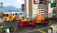 rescate de bombero - simulador de camión bomberos Screen Shot 13