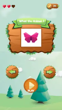 Paper Fold Toon Puzzle - Animal Origami Folding Screen Shot 1