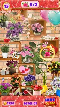 Flower Shop Hidden Objects Game Screen Shot 1