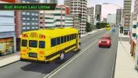 Parkir Bus Sekolah 3d-Bus Game Screen Shot 3