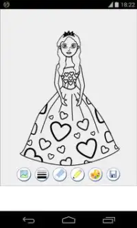princess coloring pages Screen Shot 2