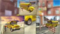 Schoolbus चालक: पार्किंग खेल Screen Shot 14