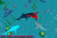 Мото Robot: Angry Shark Screen Shot 11