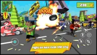 Blocky Dude Theft Crime Wars - Gangster Auto City Screen Shot 0