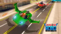 Flying Car Robot Games 3D Screen Shot 0