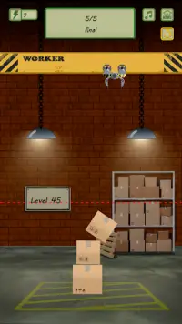 Throw It Right: box drop stack builder game Screen Shot 3