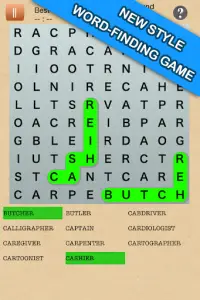 Word Finder : new style search brain training Screen Shot 0