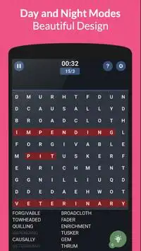 Giochi di ricerca di parole per adulti e bambini Screen Shot 1