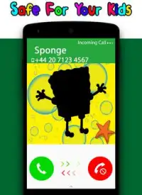 Sponge Call - Kids Phone Screen Shot 4