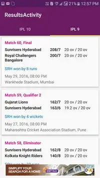 IPL 2017 Schedule Screen Shot 4