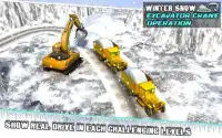 Winter Snow Excavator Crane Op Screen Shot 8