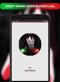 Creepy Momo horror game Video Call - Call and Chat Screen Shot 0
