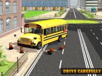 سائق حافلة المدرسة محاكي Screen Shot 12
