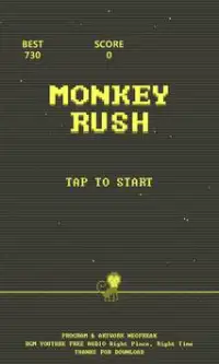 Monkey Rush Screen Shot 0