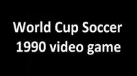 World Soccer Cup 1990  (Video Game) Screen Shot 1