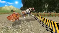 лошадь тележка гоночный Screen Shot 1