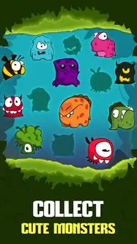 Tiny Monsters Crush: Онет игра в стиле Маджонг Screen Shot 1