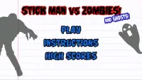 Stick Man vs Zombies Screen Shot 1