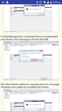 USB Drive Data Recovery Help Screen Shot 5