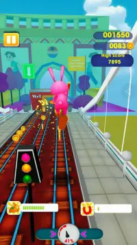 Rabbit Train Dash 3D Screen Shot 4