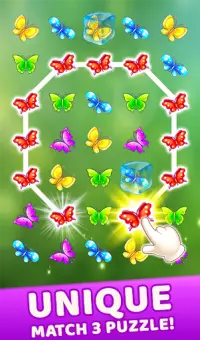 Butterfly Puzzle Game-Butterfly Match 3 Games free Screen Shot 0