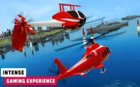 फ्लाइंग हेलीकाप्टर सिम्युलेटर 2019: हैली रेसर 3 डी Screen Shot 11