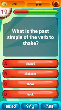 English Irregular Verbs Quiz Screen Shot 4