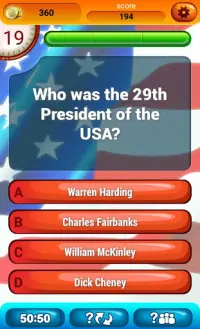Storia Americana Gioco Di Quiz Screen Shot 5