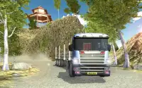 트럭 운전사: 오프 로드 산악 운전 게임 Screen Shot 1