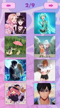 Anime puzzles - Girl games Screen Shot 1