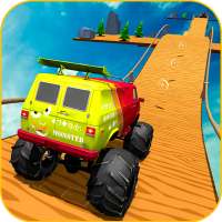 Uphill Monster Truck Mountain Climb: Stunt