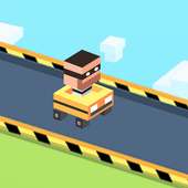 Blocky Road Highway Escape