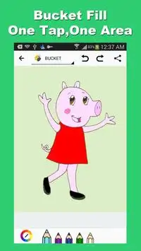 Peppy Pig Coloring for Kids Screen Shot 1