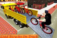 водитель велосипедного грузовика 3d Screen Shot 4