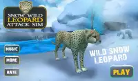 Snow Wild Leopard Attack Sim Screen Shot 8