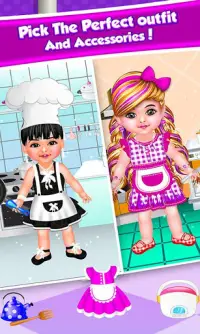 bébé poupée chef mode salon-jeu d'habillage Screen Shot 9