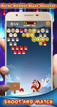 Birds Bubble Blast Shooter: Bubble Smasher Screen Shot 1