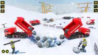 Snow Excavator Sim Crane Game Screen Shot 3