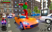 Flying Rope-Hero Neo Town - Miami Crime Simulator Screen Shot 10