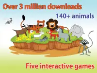 Kids Zoo, animal sounds & pictures, games for kids Screen Shot 17