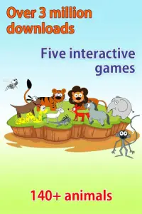 Kids Zoo, animal sounds & pictures, games for kids Screen Shot 1