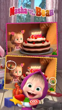 Masha and the Bear - Spot the differences Screen Shot 4