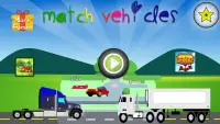 Vehicles learning games for kids - Match game Screen Shot 0