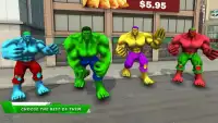 Incredible Green Monster Hero Fight City Rescue Screen Shot 2
