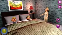 आभासी सुपर नानी खुश परिवार: भव्य माँ 3 डी Screen Shot 1