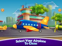 Kids Plane Wash Garage: Kids Plane Games Screen Shot 1
