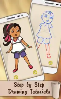 Draw Dora and Friends Babies Screen Shot 4